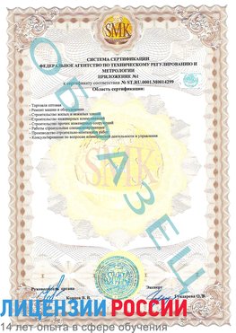Образец сертификата соответствия (приложение) Чебоксары Сертификат ISO 14001